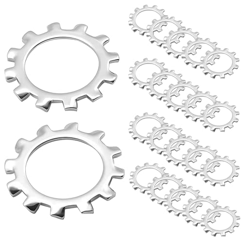 30 stuks tandschijven, roestvrij staal 304 vergrendelringen, buitengetande ringen, M5 ringen, buitenvergrendelingsringen