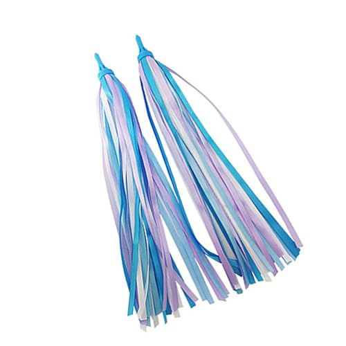 Streamers, Kleurrijke Handlebar Streamers voor kinderen, Eenvoudig te installeren, Perfecte Bike Decoraties, 2 PCS Kid's Scooter Libbons met Craft Tec (Color2)