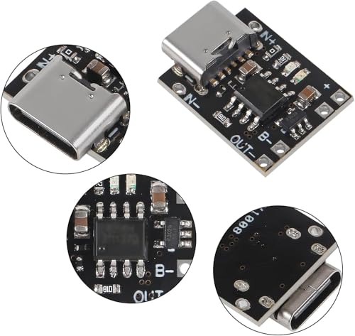 5st TP4057 USB C lithium batterij oplaadbord 1A 3.7V met bescherming USB C Li-Ion batterij oplaadbord 5