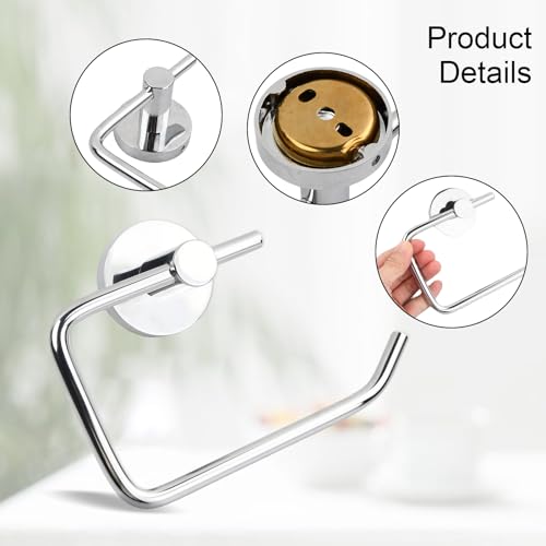 Toiletpapier houder Chrome toiletrolhouder Toiletrolhouder Silver toiletrolhouder met brillen voor keuken en badkamer 4