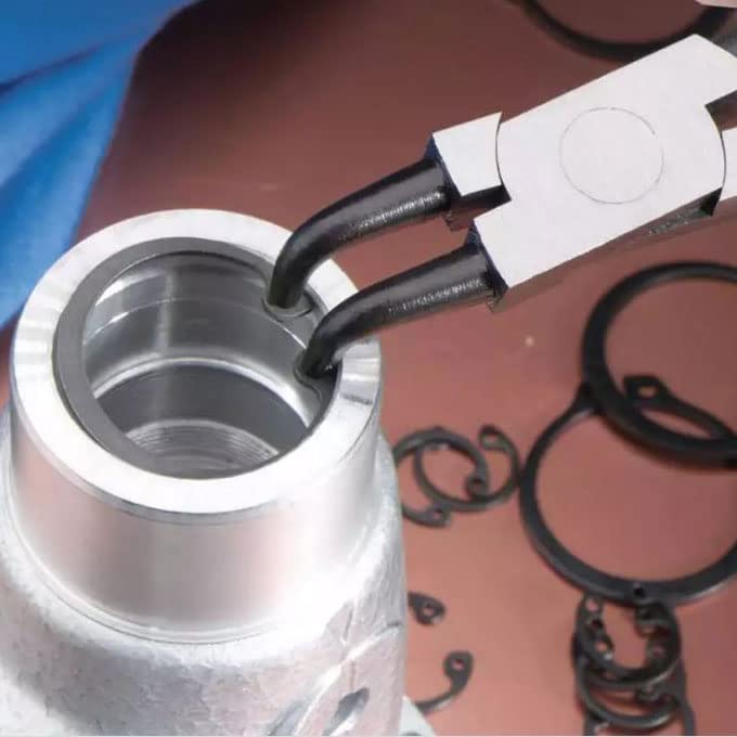 17mm Remaining Ring, Interne C Clips, Heavy Duty Remaining Rings, Carbon Steel Remaining Ringen met Zwarte Fosfaat Finish, DIN 472 Rotor Clamp houder met Grab Holes (Pack van 10) 5