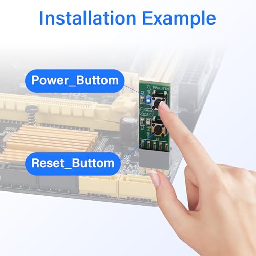 9Pin Reset/Power ON/Off Switch Board Adapter Test voor Desktop PC moederbord