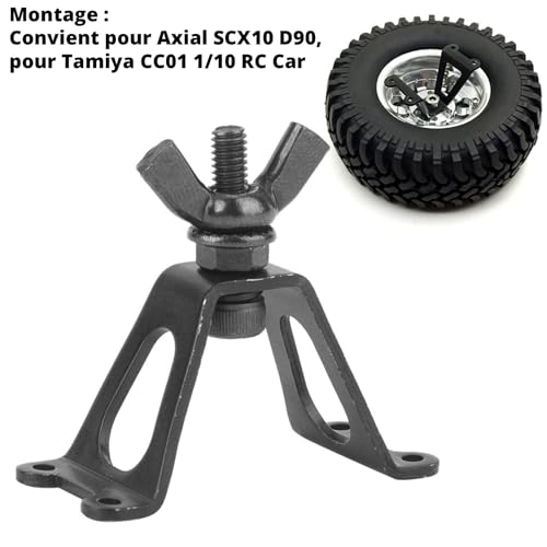 Reservewielrek, DIY RC Car accessoire, metalen reservewielrek, achterste reservewielrek, 1/10 Simulatie reservewielrek Achter DIY RC Car accessoire Geschikt voor Axiale SCX10 D90 4