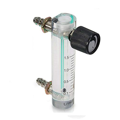 Gereedschapsstroommeter met regelventiel YB-4M Luchtstroommeter Gas Regulator voor zuurstof, lucht en gas(0-3L/min)