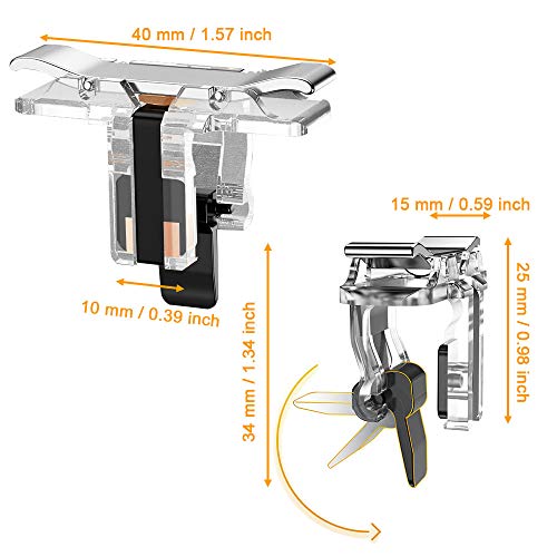 2 st. Mobiele controller Mobiele controller Mobiele triggers Mobiele Game Controller Universele Game Controller Trigger Knoppen Trigger Keys Assistive Controller Gamepad voor Mobiel spel