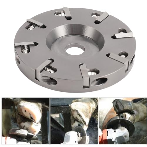 Belangrijkste snijschijf, 8 Tanden Staal Rundvee Sjef Trimplate voor runderen Schapen Rundvee Paarden Koe