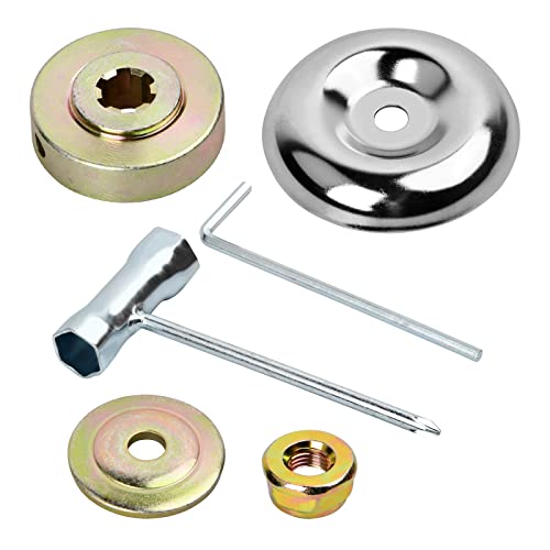 Pak van 6 gazon maaier reserveonderdelen duurzame bladadapter Gear Trimmer metalen borstelsnijder Accessoires borstel Cutter Collar Nut gazon maaier trimmer string trimmer