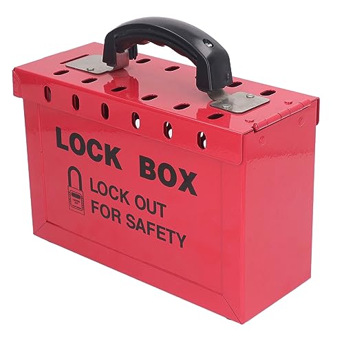 Lockout Tag Outbox, Lockout Tag Outbox, Portable Security Group Lock Box voor OSHA compliance, Gesloten hangsloten 4