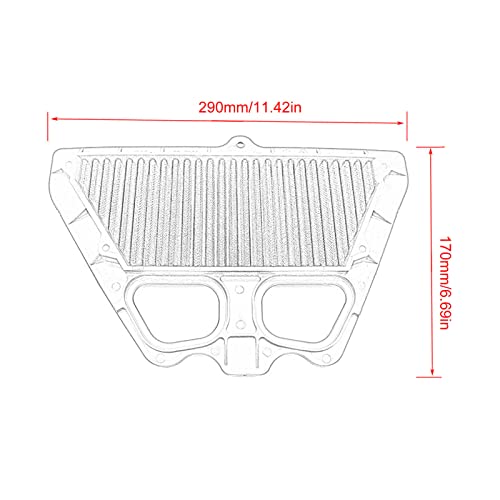 Motorfiets Air Filter, Motorfiets Air Filter High Flow Engine Protection Air Intake Cleaner voor Z900 ZR900 2017-2021