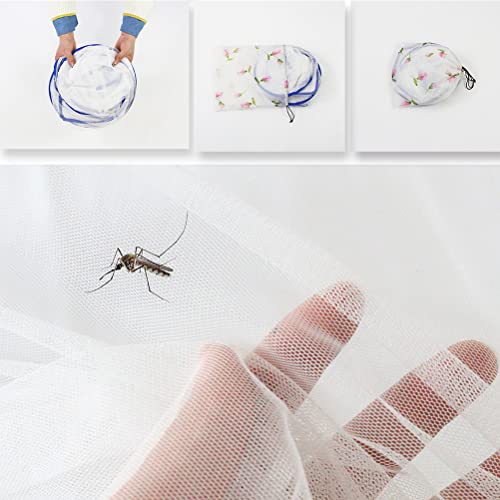 Mini Opvouwbare Mosquito Net voor Hoofd Ultralight Mosquito Net Tent voor Beddengoed Camping Travel Patio, Slaapzak Insect Net Hoofd Mini Opvouwbare Mosquito Net 48g(S) 5