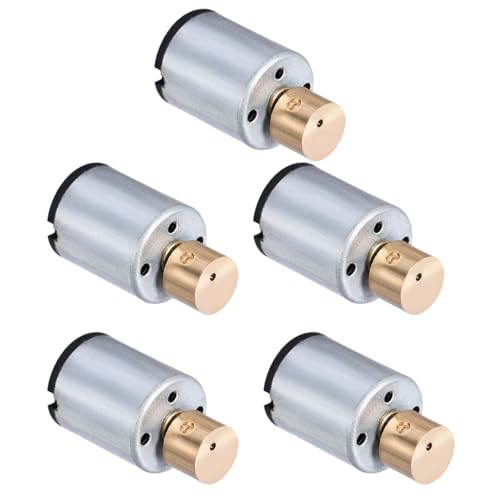 Microvibratie Motor N15, krachtige DC 3V-12V 22x12mm Precisieborstel Motor voor RC modellen, Fitness-apparatuur, Industriële gereedschappen, 5 Pack