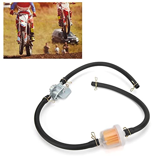 Benzine Tap 6 mm Universal Dirt Bike Fuel Shut-Off Fuel Slang Inline Filter 6 mm Inline Fuel Tank Tap Filter Tube met Benzine Tap Switch Sluit Valve Universeel voor 4