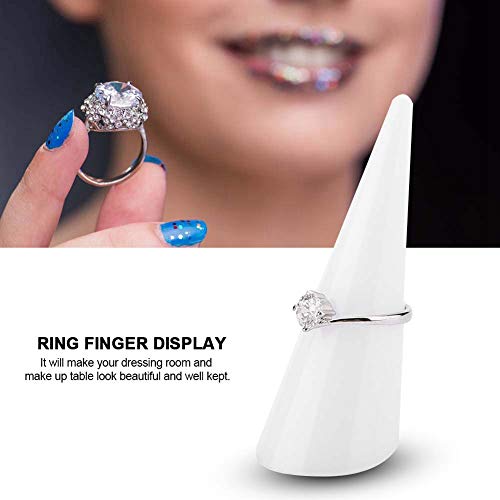 5 st Plastic Conische Ring Stand met Conische Piston Ring, Enkele vingerweergave voor ringen 4