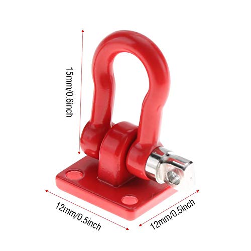 RC Trailer Buckle, 2Pieces RC Shackle Lock Catch Accessoire voor RC Climbing Crawler (rood) 3