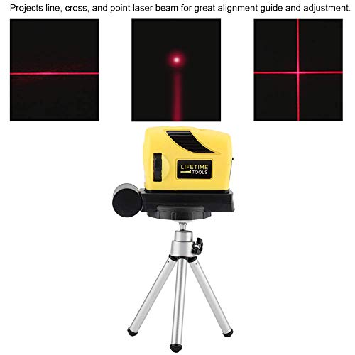 Leveling Laser Liniaal, met Tripod, 360° draaibaar, voor hoekmetingen, verticale metingen, Uitlijningshulpmiddel 5