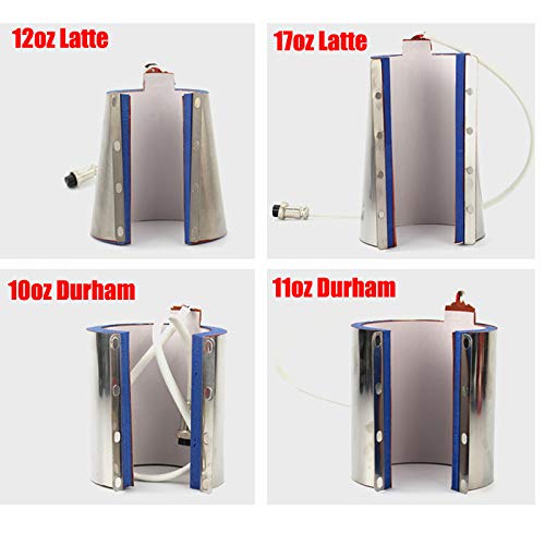 12oz Warmtepers Machine Mokkendrukmachine 220V Mokkenbeker Drukverwarming Overdrachtsbijlage Silica Gel voor koffiebekers 3