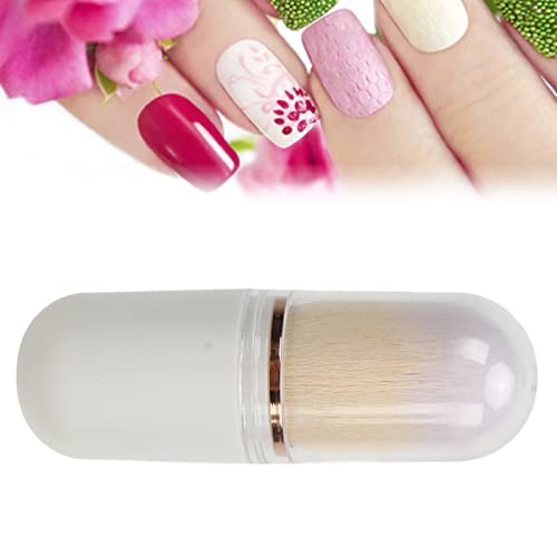 Nagel Art Dust Powder Remover Brush, Nail Art Dust Cleaner Brush, Zachte Kabuki Cleaner Brush voor make-up, Nagel Dust Brush Nail Art Dust Powder Remover Brush, Gifts (White) 3