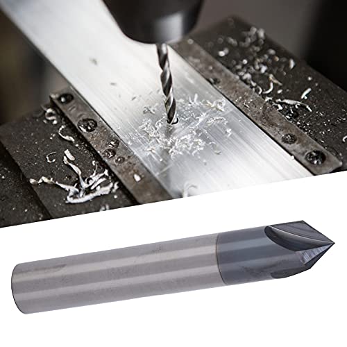 Chamfer Milling Cutter 3 Fluit 90°Tungsten Steel Milling Cutter bit CNC Polishing Carving Tool voor aluminium koper, Chamfer Mills (D8*90°*60L) 3