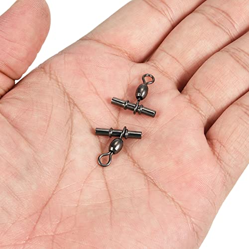 10 stuks zwenksleeve roestvrijstalen kruisslang, 3-weg staaf eindstuk, zwart 5