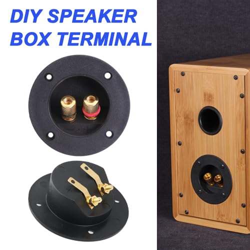 3 Inch 2 Way Ronde Speaker Housing Connection Clamp, Schroef Terminals voor Power Speaker met Gesloten Schroeven Banana Plugs, Schroeven (Pack van 12) 4