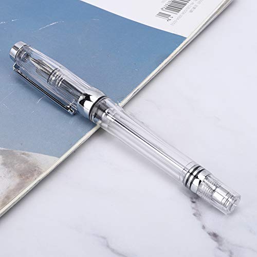 Grote Capaciteit Fountain Pen met Transparante Business Schrijven Pen, Geschikt voor Tekenen en Algemeen Handschrift. Ideaal voor feestdagen, kerstmis, verjaardagen. Glad