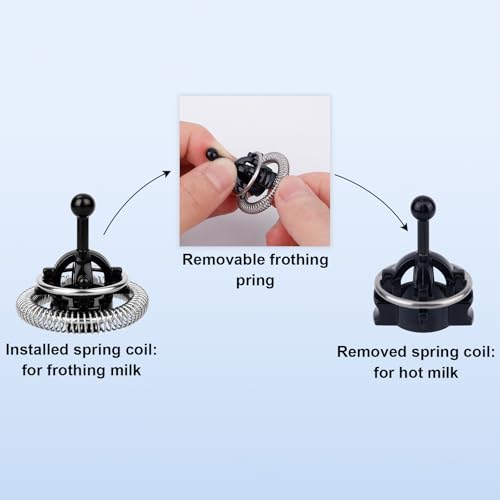2pc Whisk voor Nespresso Aeroccino 3/4 / Plus, Melk Frother Vervanging Delen Whisk Vervangingen voor Nespresso Melk Frother Accessoires 5