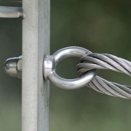 M10 Lifting Ring Eye Bolt, bevestigingsmiddelen, hijsbout met mannelijke draad, gegalvaniseerde gegalvaniseerde stalen ring Bolt, Ankeroog Bolt met luskop voor 10mm Nut/Washer DIN 580 (Pack of 4) 5