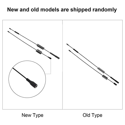 2PCE RC Antenna, Schwarz Metall Dekoration Zubeh? rteile Simulatie Antenna voor Traxxas RC Crawler Auto 5