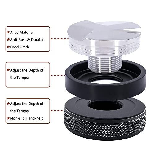 58mm Koffie Distributeur & Tamper, Koffie Distributeur & Hand Tamper, Koffie Tamper, Verstelbare Diepte Espresso Distributeur 3