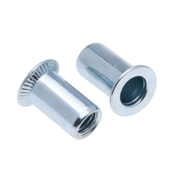M8 Rivet Nuts, Countersunk Head Ronde Body met Thread, 8mm mm Noot, Gegalvaniseerd Staal Rivet Nut, Rivet voor Staal, Legering, Koper, Plastic, glasvezel en Composite (5 st.)
