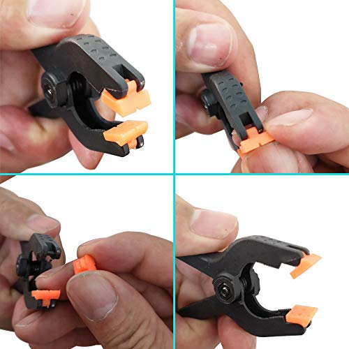 Verpakking van 20 Chiffon Spring Clips, 6,5 cm, Robuuste klem voor achtergrond, foto, studio, fotografie, Canvas, creatie of thuisgebruik (Maxillary 2.5cm) 5