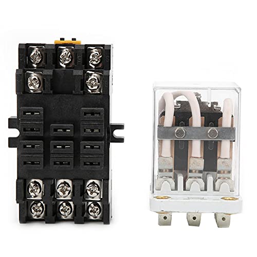 JQX-38F, JQX-38F Silver Alloy Intermediate Relay, Large Power, 3Z, 3H, 3D, Silver Alloy, Contact Relay, 40A, Relay (DC24V met Pedestal) 4