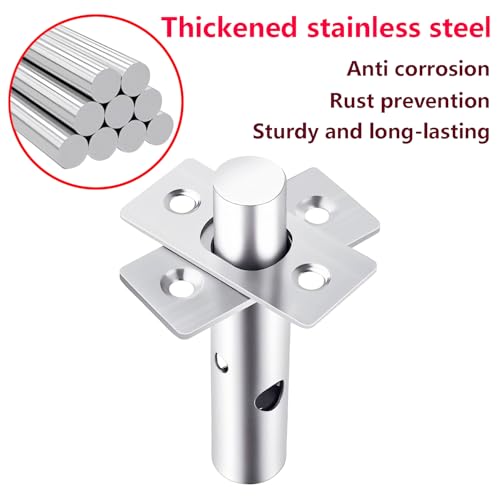 1PCS Deurbeveiliging Rack Bolt, Mortice Deur Bolt met stersleutel, anti-diefstal deur slot Bolt, roestvrij stalen deur Bolts, Dode Bolts voor Deuren Windows, 40mm 4