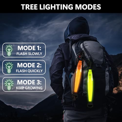 LED-flitslicht, Reflectieve Hanger, 3 lichtmodi, Waterdichte veiligheidslamp, Geschikt voor rugzak, Schooltas, Wandelen, Fietsen 5