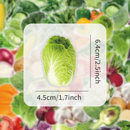 Fruit & groente Stickers voor tieners en volwassenen, 50 stuks, Fruit Groenten Vinyl Sticker Set, Auto, Motorfiets, Fiets, Skateboard, Snowboard, Bagage, Laptop, Koffer, Helm, Motorfiets