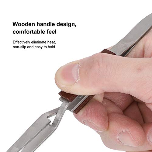 2Pcs Cross Locking Tweezers - Gebogen Tip en rechte Soldeer Tweezers voor Juweliers - Cross Lock Soldeergereedschap 4
