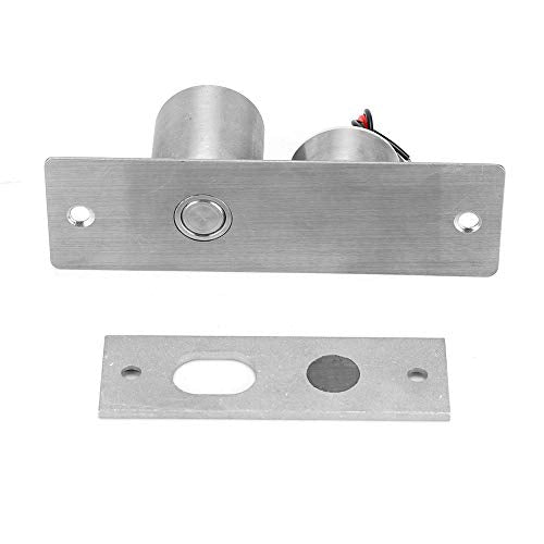 DC 12V 2 Wire Mini Embedded Electric Bolt Lock - Glazen deurbeveiliging toegangscontrolesysteem met roestvrij staal Bolt ontwerp voor thuis en kantoor handige bescherming 5