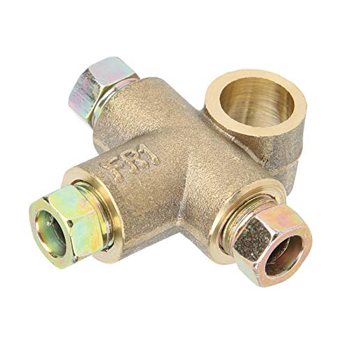 Reverse Vrouwelijke Tee, T-Shaped 3-Way Remmen Tee met 3 Mannelijke Noten, Korte Connector M10, 3/16 Inch Tube, 10mm 5
