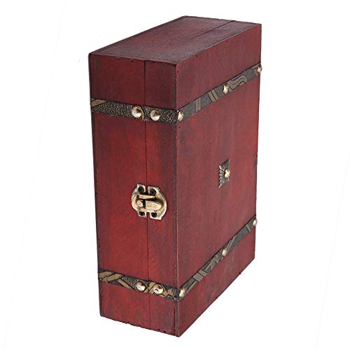 Kleine houten doos Decoratieve Cigar Heren sieraden Kee, sieraden Accessoires Vintage houten sieraden opslag doos Retro antiek levende goederen Organisator Cadeaubon