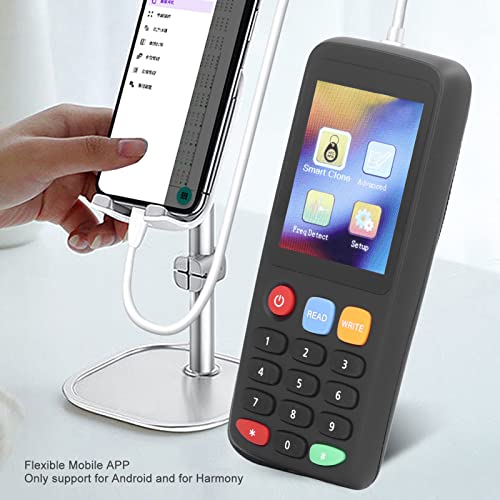 USB-kaartkopieerapparaat, handbediende RFID-lezer met volledige frequentie RFID-kaartkopieerapparaat met 5 T5577 kaarten, APP-aansluiting RFID-duplicator (5 UID-gesp 5 UID-kaarten)