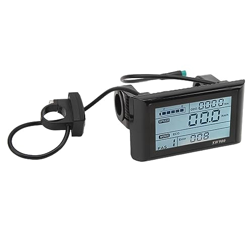Elektrische Fiets LCD Display, 5 Pin Waterbestendig ABS Elektrische Fiets LCD Panel Screen met Power Knoppen Batterij Indicatoren voor JN Controllers