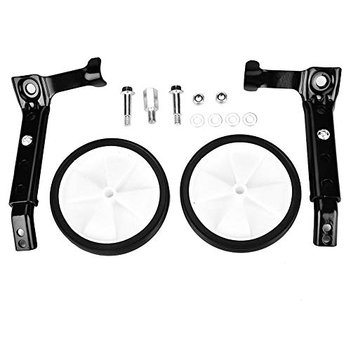 Set van 2 Universele Stabilisatoren Gear Fiets Trainingswielen Verstelbare Trainingswielen Kids Fiets Accessoires voor kinderen Fietsen 16 tot 22 Inch (zwart) 5