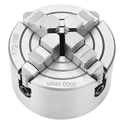 Metalen draaibank Chuck, 4 Inch SANOU K72-100 4-Jaw onafhankelijk Omkeerbare metalen draaibank Chuck draaibank accessoires, Chuck, Toolchuck