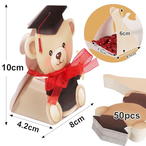 50st Baby Bears, Afstudeer Geschenk Boxen, Kleine Graduatie, Gast Cadeau Boxen, Leuke Cadeau Boxen voor Gast Cadeau, Graduatie, Graduatie Decoratie