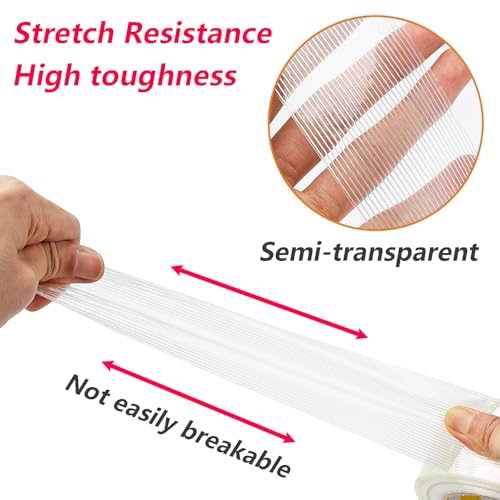 1 Rol 5mm x 50m Afdichting Verpakking Tape, Film Tape, Fiberglass Tape voor Verpakking Versterking