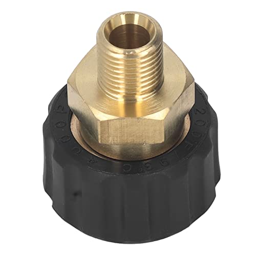 Hoge druk Wasmachine Adapter Messing Rubber G1/4in Aan M22 X 1,5mm Druk Wasmachine Slang Draad voor vervanging Vrouw tot vrouw 14mm OD druk Wasmachine Adapter (Akozon1a56buc2ns-11)