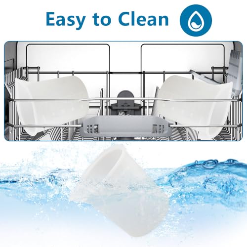 Verpakking van 10 Siliconen meetbekertjes, 100 ml Siliconen beker voor het uitgieten, Siliconen bekers Non-Stick Mixing Cup, Siliconen Epoxy Resin Cup met 20 Pipetten voor DIY Crafts 4