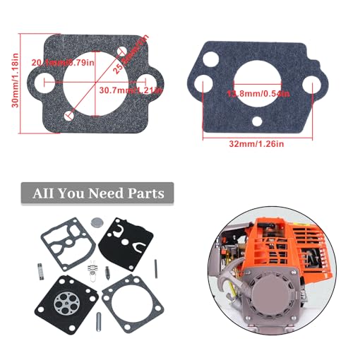 Carburateur reparatieset voor STIHL 017 018 MS 170 180 180C MS170 MS170C kettingzaag, vervanging voor Zama RB-129, carburateurverpakking