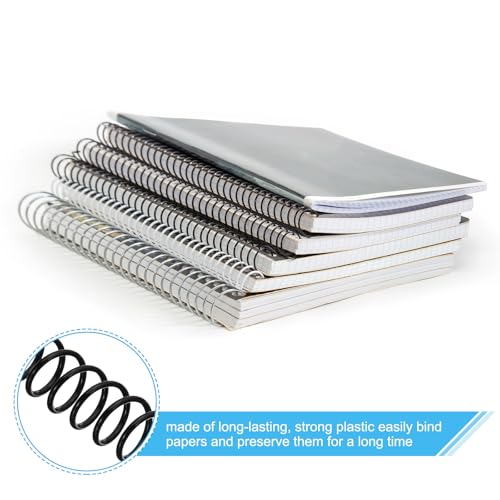 14mm (9/16") Plastic Spiral Binding Spools, 20Stuks Binding Coils 115 Sheet Capacity 4:1 Pitch Binding Spiraals voor het binden van papieren vellen, zwart 3