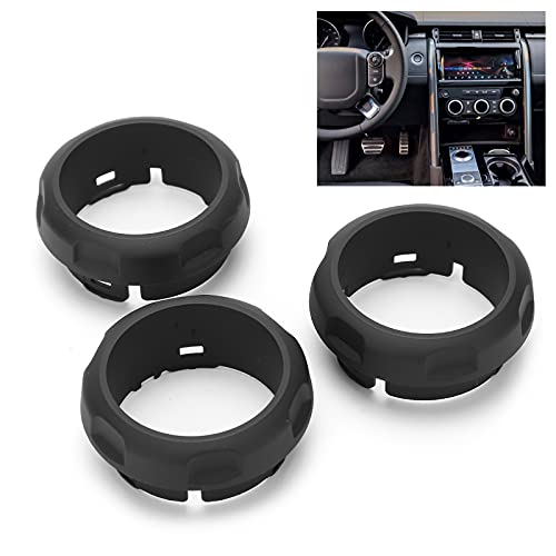 3Stuks Airconditioning Knob Covers, A / C Switch Trim Ringen Geschikt voor Discovery 4 / Sport 3
